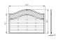 Pressure Treated Decorative Fence Panel - Europa Prague - 1800mm x 1200mm