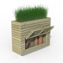 Tall Wooden Planter With Storage - 1200mm x 400mm