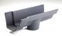 Cast Iron Notts Ogee Gutter Running Outlet - 115mm for 65mm Downpipe Primed