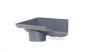 Cast Iron Ogee Gutter Left Hand Stopend Outlet - 100mm for 75mm Downpipe Primed