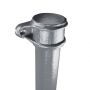 Cast Iron Round Eared Downpipe - Socket On One End - 65mm x 914mm Primed