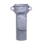 Cast Iron Round Downpipe Eared Access Pipe - 75mm Primed