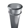 Cast Iron Round Non-Eared Downpipe - Socket On One End - 150mm x 610mm Primed