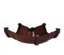 FloPlast Square Gutter Adjustable Angle - 50 to 156 Degree x 114mm Brown