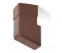 FloPlast Square Downpipe Shoe - 65mm Brown