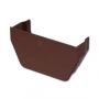 Square Gutter Internal Stopend - 114mm Brown