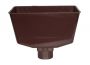 FloPlast Downpipe Universal Round/ Square Hopper - Brown