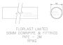FloPlast Mini Gutter Downpipe - 50mm x 2mtr White