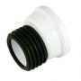 FloPlast Offset Pan Connector - 14 Degree White