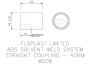 FloPlast Solvent Weld Waste Coupling - 40mm Grey