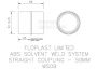 FloPlast Solvent Weld Waste Coupling - 50mm White