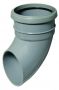 FloPlast Industrial/ Xtraflo Downpipe Single Socket Shoe - 110mm Grey