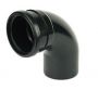 Industrial/ Xtraflo Downpipe Single Socket Bend - 92.5 Degree x 110mm Black