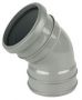 Industrial/ Xtraflo Downpipe Solvent Weld Offset Bend Top - 110mm Grey