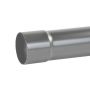 Aluminium Round Swaged Downpipe - 76mm x 3mtr PPC Finish Anthracite Grey