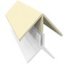Weatherboard Cladding Two Part External Corner - Pale Gold