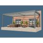 Simplicity Free Apex Aluminium Pergola - 4000mm x 6000mm Rectangle - Grey