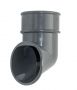FloPlast Round Downpipe Shoe - 68mm Anthracite Grey