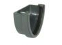 Deepflow/ Hi-Cap Gutter External Stopend - 115mm x 75mm Anthracite Grey