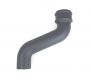 Cast Iron Round Downpipe Offset - 230mm Projection 150mm Primed