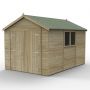 Forest Garden Tongue & Groove Apex Shed - Double Door - 12' x 8'