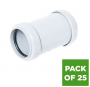 FloPlast Push Fit Waste Coupling - 32mm White - Pack of 25