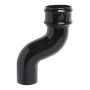 Cast Iron Round Downpipe Offset - 115mm Projection 150mm Black