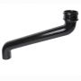 Cast Iron Round Downpipe Offset - 533mm Projection 150mm Black