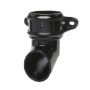 Cast Iron Round Downpipe Eared Shoe - 150mm Black