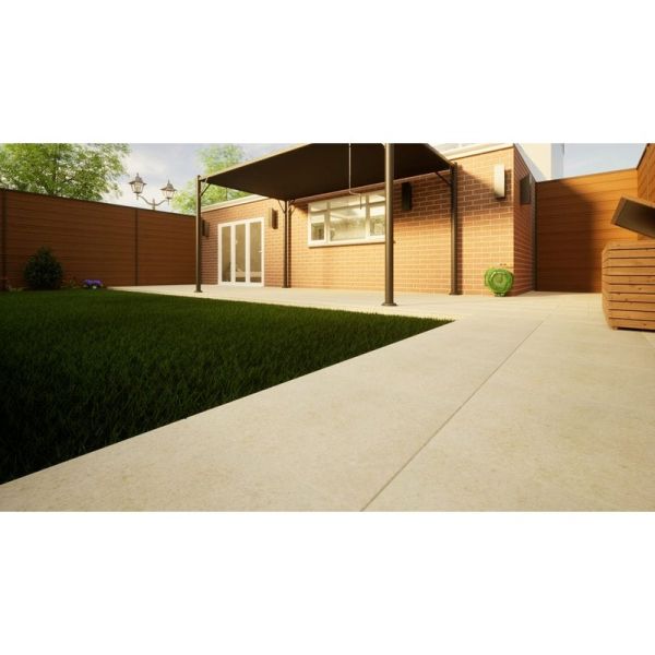 Porcelain Paving - 600mm x 600mm x 20mm Cream - Pack of 2