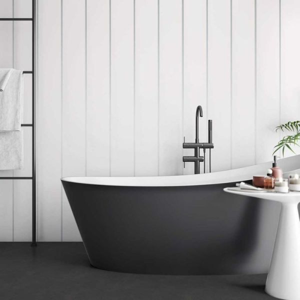 Internal Wall Panel - 250mm x 4000mm x 8.5mm White Chrome - Pack of 4