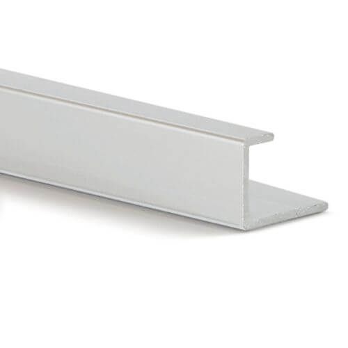 Guardian Internal Cladding Aluminium Edge Trim - 2400mm Satin - For 10mm Bathroom/Shower/Kitchen/Ceiling Panels