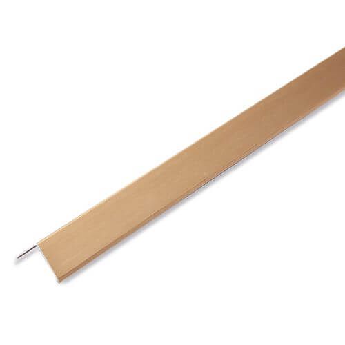 Guardian Internal Cladding Aluminium Right Angle Trim - 2400mm Brushed Gold - For 10mm Bathroom/Shower/Kitchen/Ceiling Panels