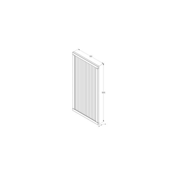 Timber Gate - Decibel - 1830mm