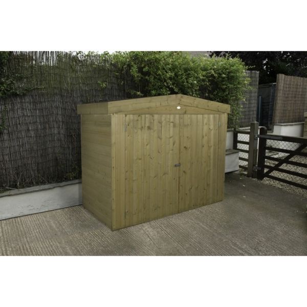 Pressure Treated Shiplap Apex Large Outdoor Store - 4'11