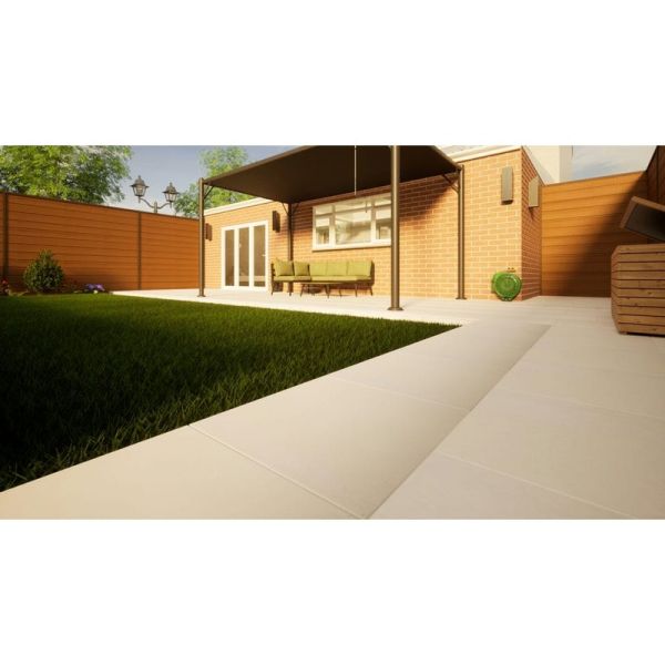 Sandstone Paving - 600mm x 600mm x 25mm Beige Smooth
