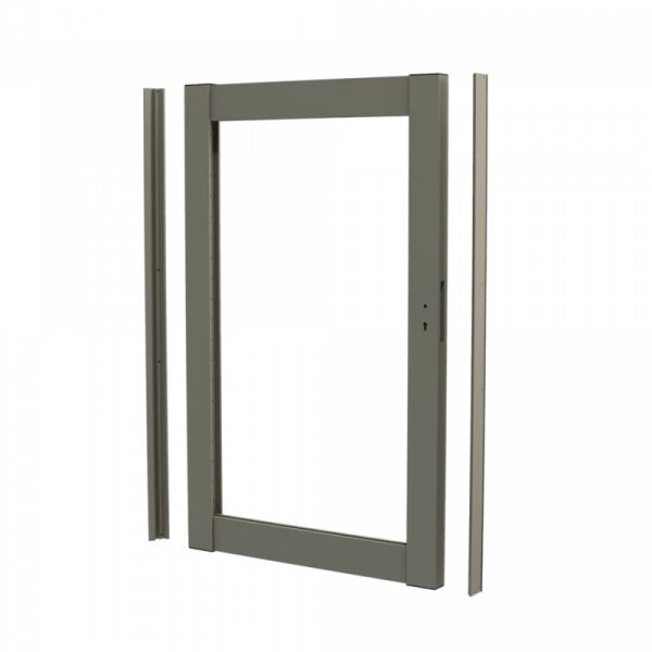 Durapost Aluminium Gate Frame - 1188mm x 1770mm Olive Grey