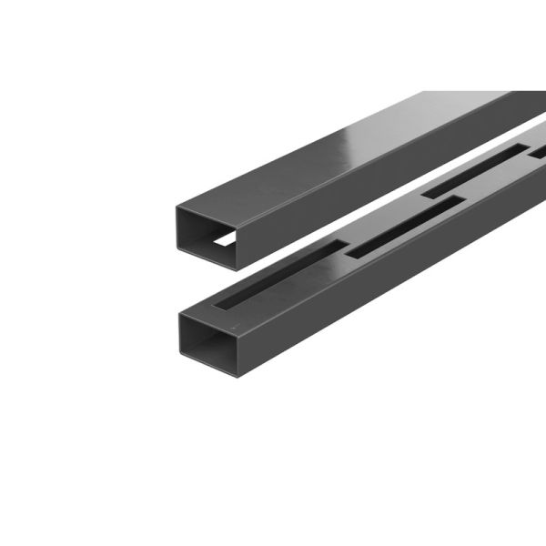 Durapost Vento Vertical Composite Fencing Rail - Up To 900mm Grey - Pack of 2
