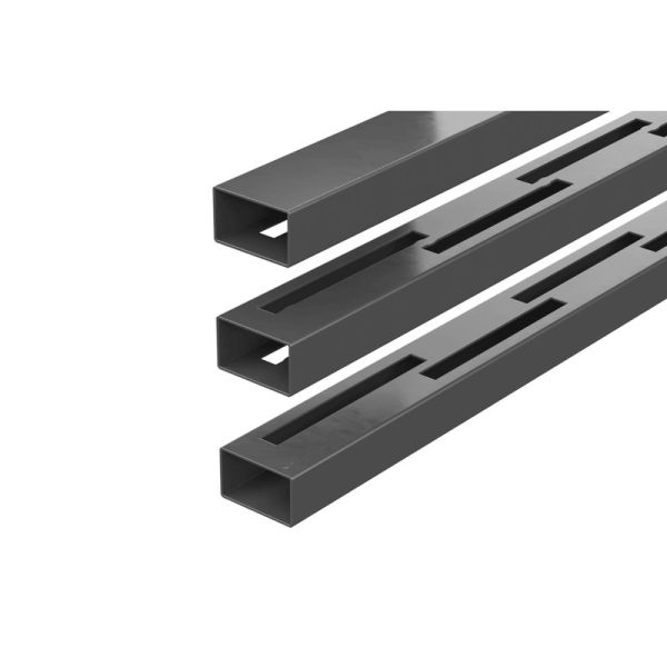 Durapost Vento Vertical Composite Fencing Rail - Over 900mm Grey - Pack of 3