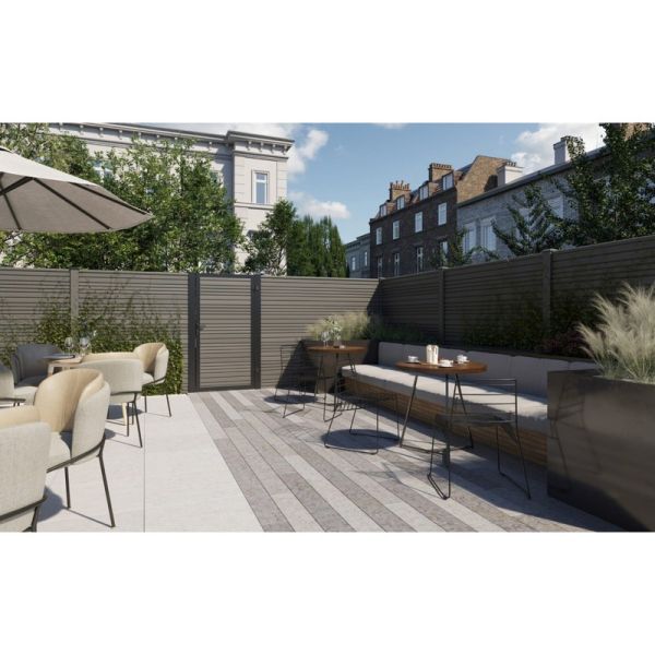 Ecoscape Composite Gate - 1220mm x 900mm Graphite