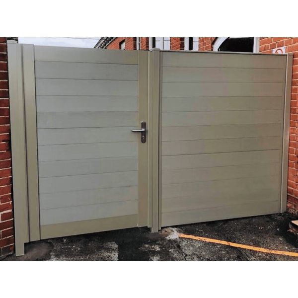 Durapost Composite Gate Full Kit - 1188mm x 1770mm Olive Grey