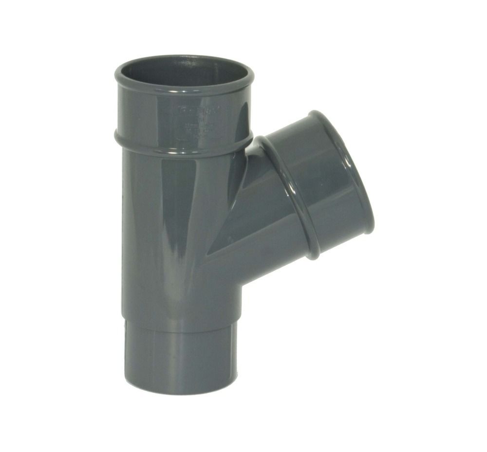 WHITE ROUND Down Pipe BRANCH