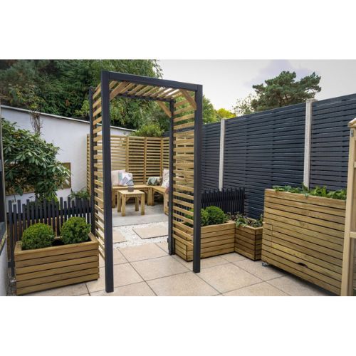 Wooden Garden Arch - Slatted