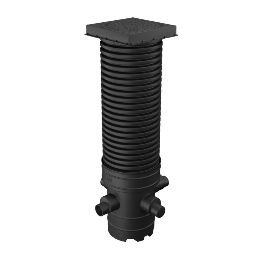 Catchpit Chamber Set - 450mm Diameter x 1950mm Height For 110mm & 160mm Pipe with 110mm & 160mm Inlets