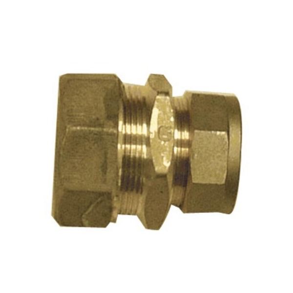 MDPE Copper Adaptor - 25mm x 22mm Brass