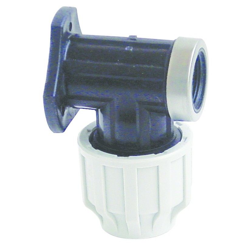 MDPE Wall Plate Elbow - 20mm x 1/2