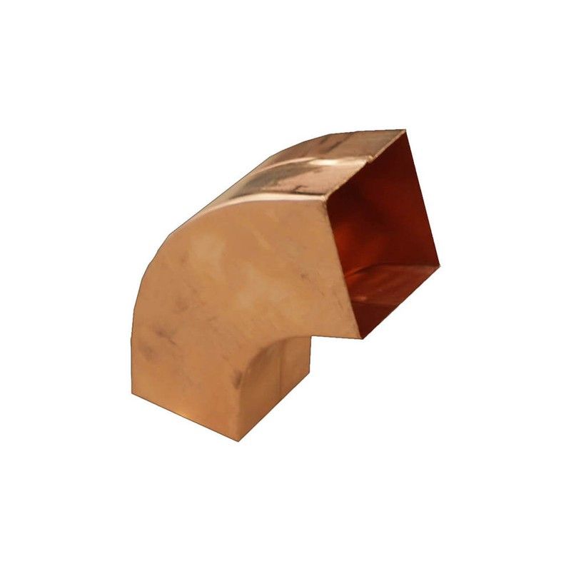 Copper Square Downpipe Bend - 72 Degree x 80mm x 80mm