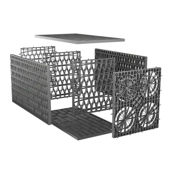 Rainsmart 24 Tonne Shallow Soakaway Crate Set Flat-Packed - 20 Cubic Metre Kit
