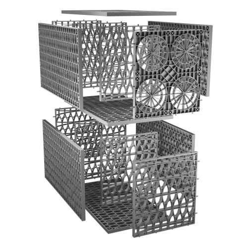 Rainsmart 24 Tonne Soakaway Crate Flat-Packed with Membrane - 0.25 Cubic Metres