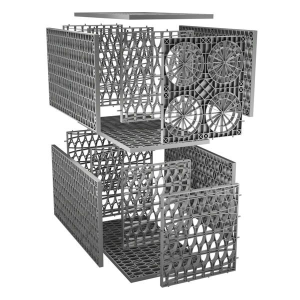 Rainsmart 24 Tonne Soakaway Crate Set Flat-Packed with Silt Blok & Lid - 1 Cubic Metre Kit